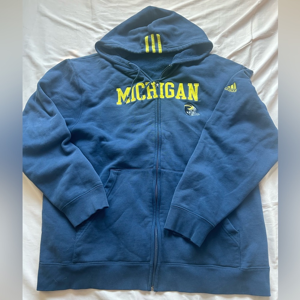 Adidas Michigan Football team zip up